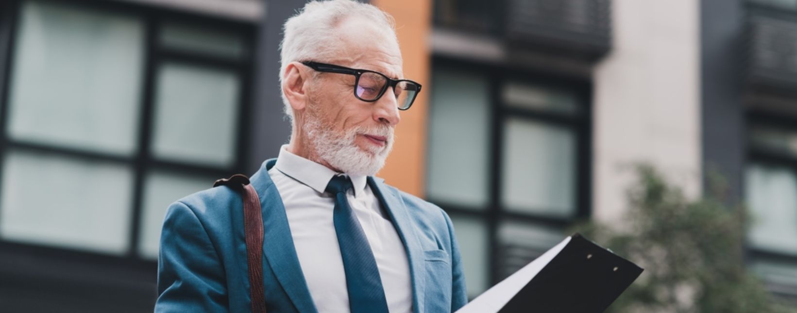 Elder businessman dressed formally